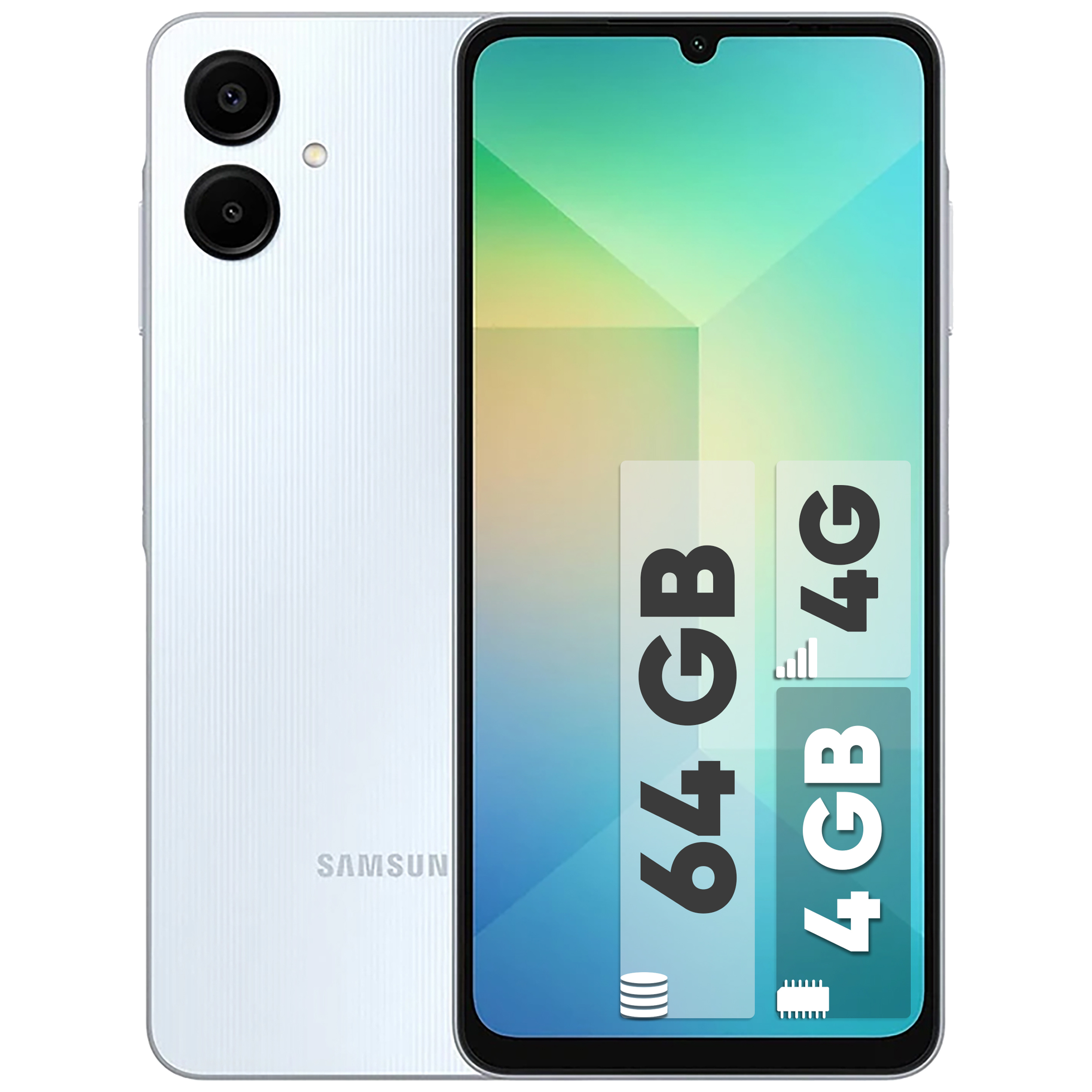 گوشی موبایل سامسونگ مدل Galaxy A06 دو سیم کارت ظرفیت 64 گیگابایت و رم 4 گیگابایت گوشی موبایل سامسونگ مدل Galaxy A06 دو سیم کارت ظرفیت 64 گیگابایت و رم 4 گیگابایت