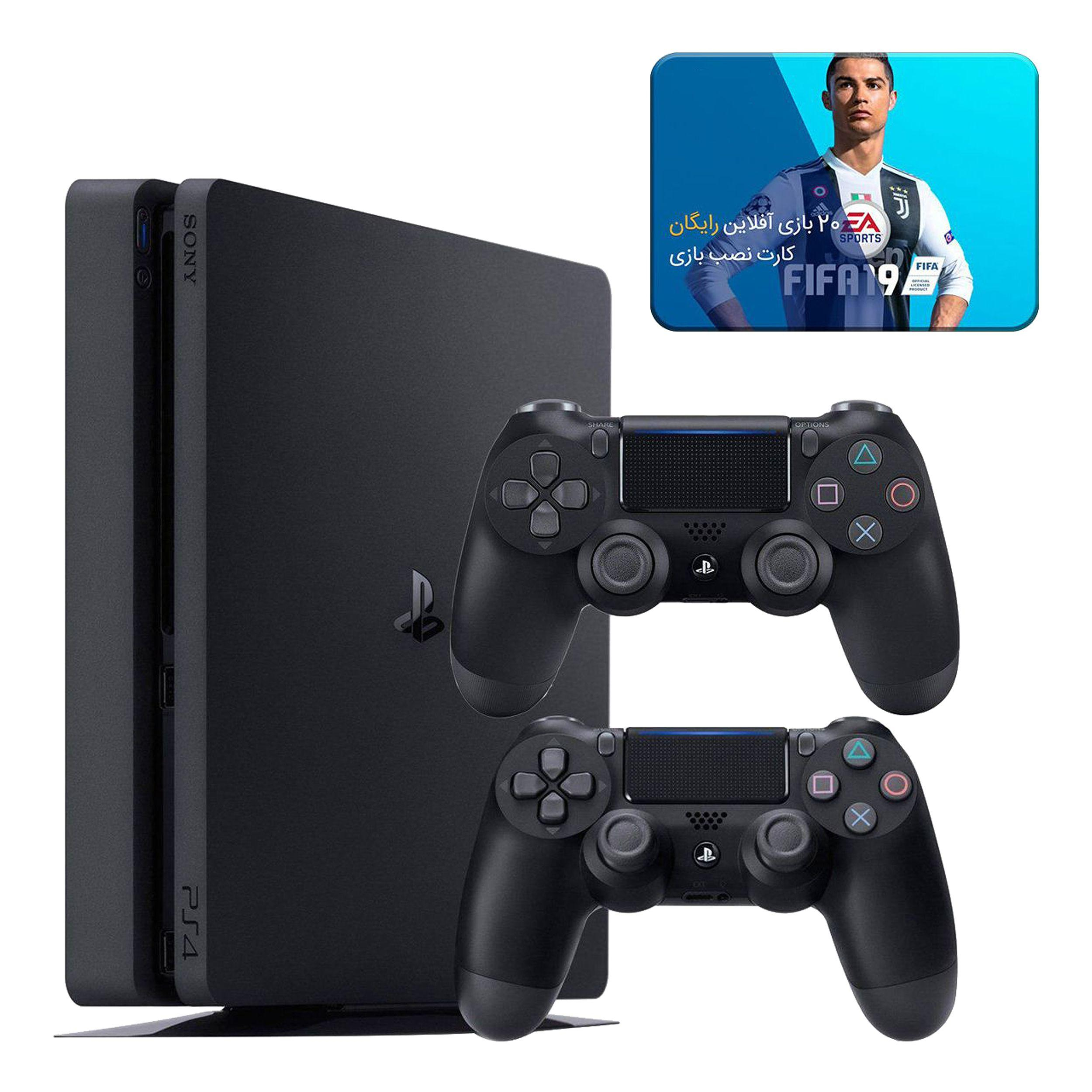کنسول بازی سونی مدل Playstation 4 Slim ریجن 2 کد CUH-2216B ظرفیت 1 ترابایت به همراه 20 عدد بازی کنسول بازی سونی مدل Playstation 4 Slim ریجن 2 کد CUH-2216B ظرفیت 1 ترابایت به همراه 20 عدد بازی